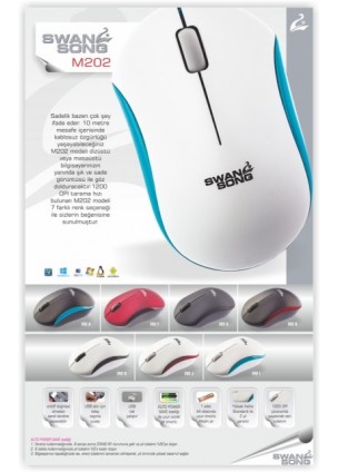 SWANSONG SS-M202 2.4 GH KABLOSUZ MOUSE